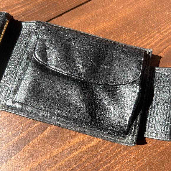 Vintage 90s Buxton Womens Black Leather Bifold Wallet Snap Closure Card Holders - Picture 10 of 12